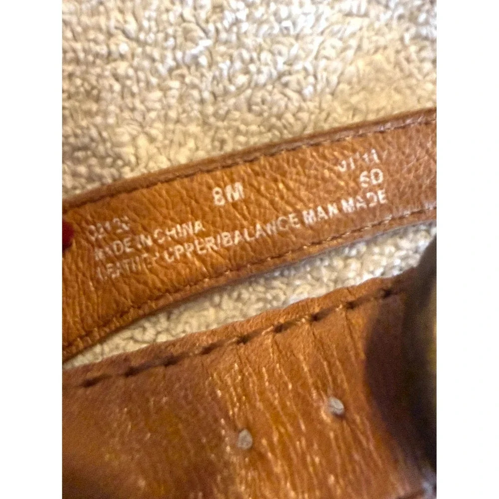Clarks Artisan Womens Slingback US 8M Brown Leather‎ Buckle Casual Wedge Sandal